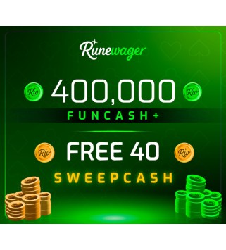 Runewager 400000 Fun Cash + FREE 40 Sweep Cash Key GLOBAL